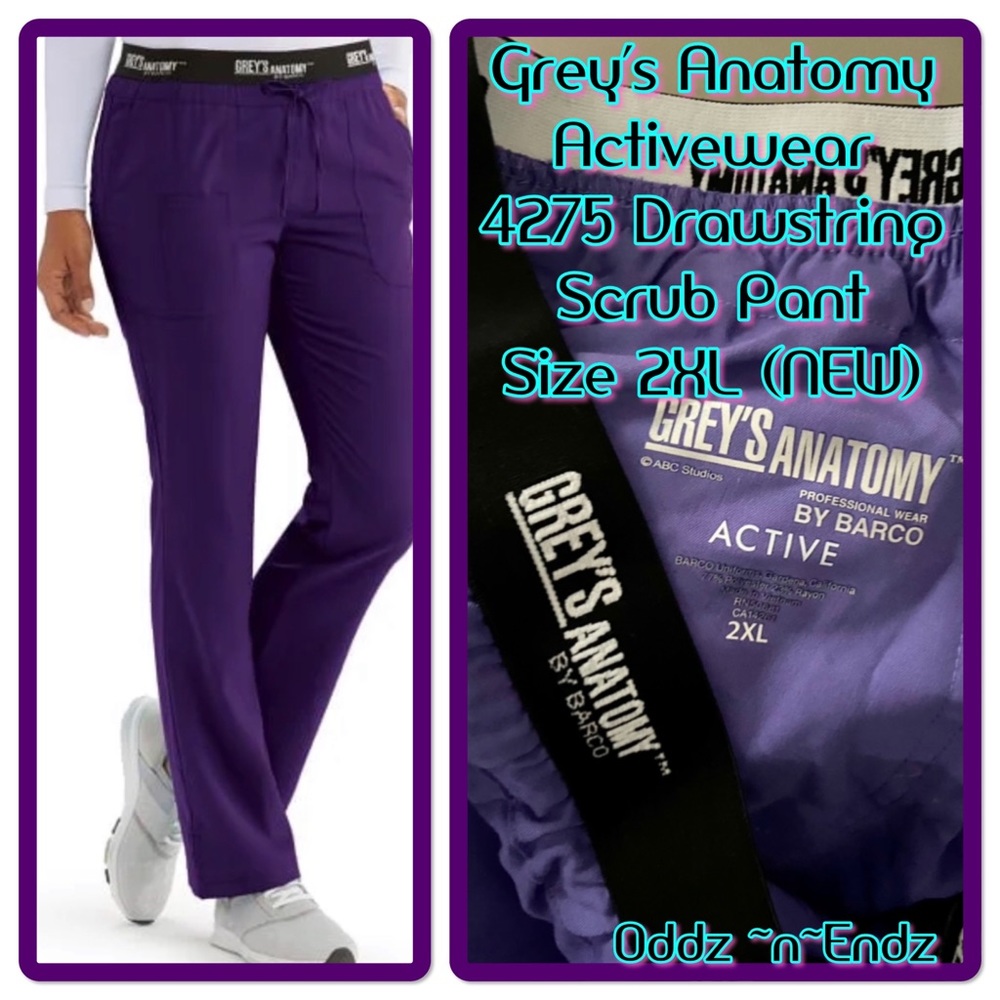 Grey’s Anatomy Logo Scrub Pant Size 2XL/BRAND NEW!🔥